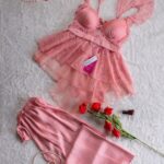 موديل بيجامه ستان قطعتين كود 3069