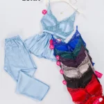 موديل بيجامة بنطلون قطعتين كود 7088