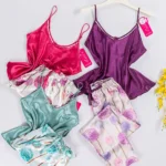 موديل بيجامه بنطلون قطعتين كود 8058