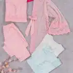 موديل بيجامه بنطلون ثلالث قطع كود 8060