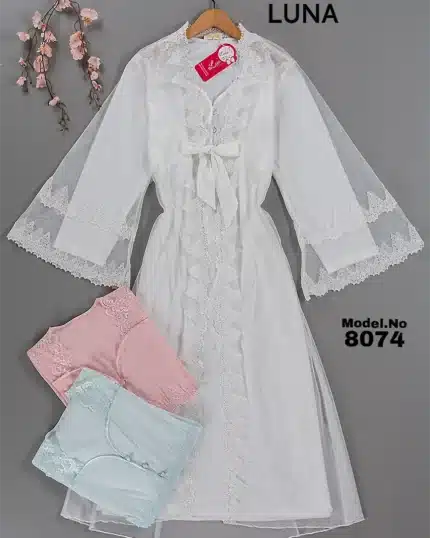 موديل صباحيه طويل كود 8074