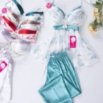 موديل بيجامه بنطلون قطعتين كود 9077