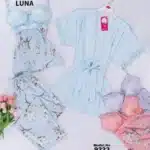 موديل بيجامه بنطلون ثلاث قطع كود 9223