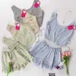 موديل بيجامه شورت مقلمه كود 9270