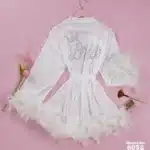 موديل روب برايد أبيض قصير كود 6052