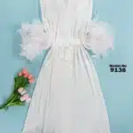 موديل روب أبيض طويل كود 9138