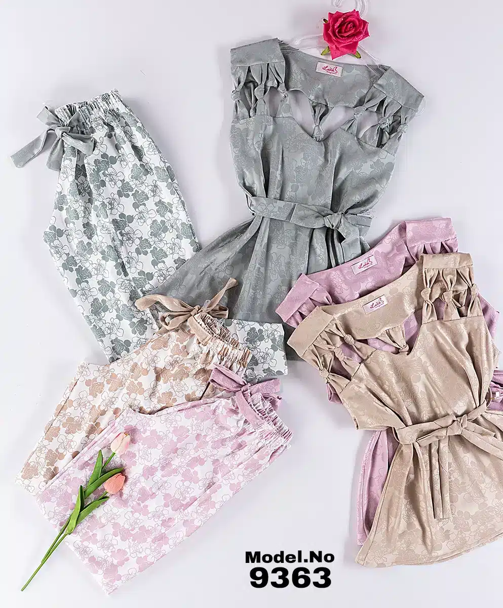 9363-1 موديل بيجامه بنطلون كود 9363 - الصورة 1