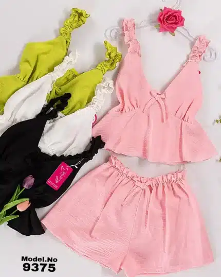 موديل بيجامه شورت كود 9375
