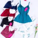 بجامة  ساتان حرير 2087