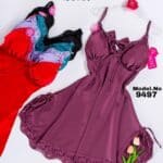 قميص نوم ستان قصير 9497