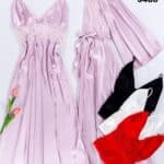 قميص روب ساتان حرير 9480