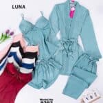 جامة ساتان حرير اندونيسي ٤ قطع 9293