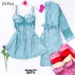 طقم روب وقميص قصير كود 2071