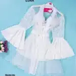 موديل قميص مع روب ساتان كود 9125