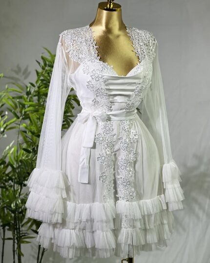 Short Bridal Rob Cod 9023