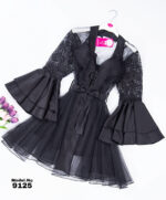 Sort Bridal Rob Set.Cod 9125