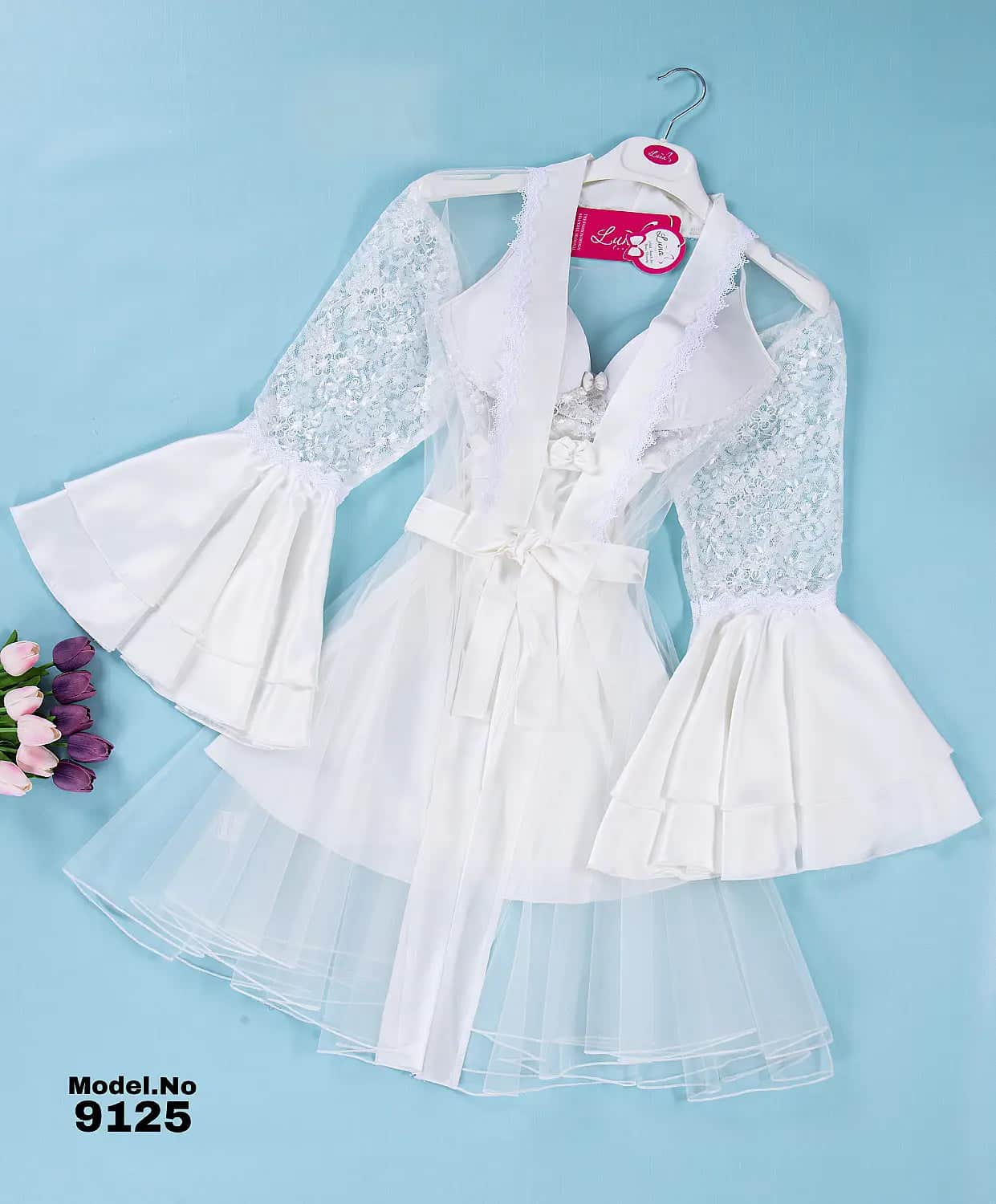 91252-1.jpg Sort Bridal Rob Set Cod 9125 W